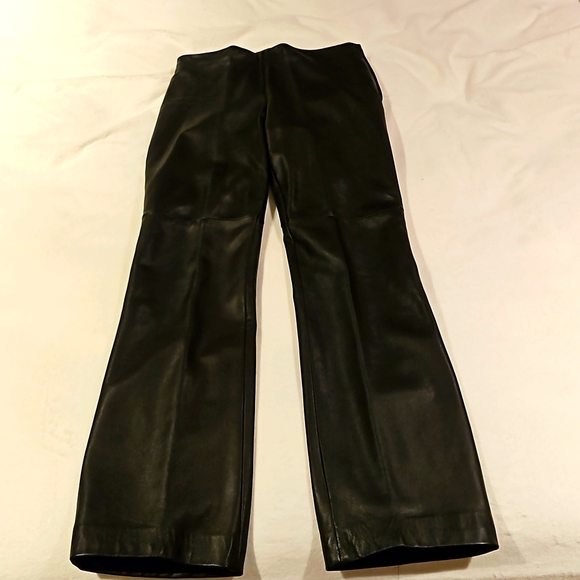 DANIER - Italian Leather Black pants size 4 - Picture 8 of 15